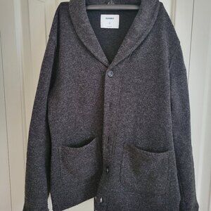 Men's Old Navy Shawl-Collar Button-Front Cardigan Sweater Charcoal (SIZE: Small)